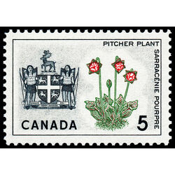 canada stamp 427iii newfoundland pitcher plant 5 1966