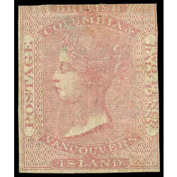 british columbia vancouver island stamp 2 queen victoria 2 d 1860 U F 025