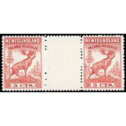 canada revenue stamp nfr36a caribou 1942