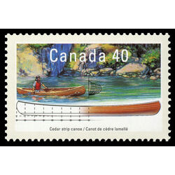 canada stamp 1320 cedar strip canoe 40 1991