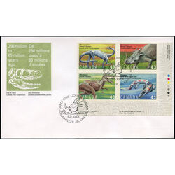 canada stamp 1498a prehistoric life in canada 3 1993 FDC LR