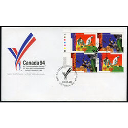 canada stamp 1518a xv commonwealth games 1994 FDC UL