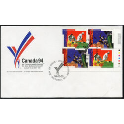 canada stamp 1518a xv commonwealth games 1994 FDC LR