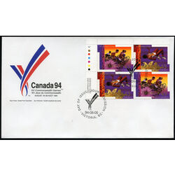 canada stamp 1520a commonwealth games vancouver 1994 FDC UL