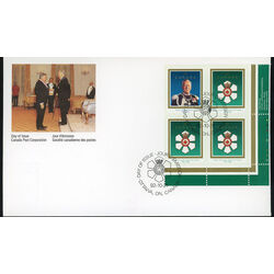 canada stamp 1447a order of canada roland michener 1992 FDC LR