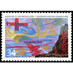 canada stamp 1127i radisson and des groseilliers 34 1987