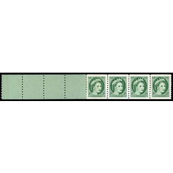 canada stamp 345strip queen elizabeth ii 1954 M VFNH START STRIP 4 TABS