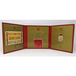 year of the dragon stamp and coin set