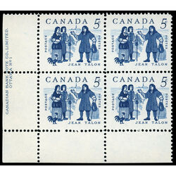 canada stamp 398 talon and colonists 5 1962 PB LL 1