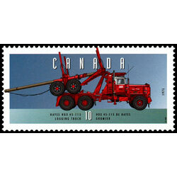 canada stamp 1605n hayes hdx 45 115 logging truck 1975 10 1996