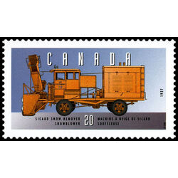 canada stamp 1605t sicard snow remover snowblower 1927 20 1996