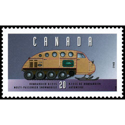 canada stamp 1605u bombardier b 12 cs multi passenger snowmobile 1948 20 1996