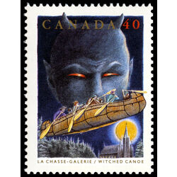 canada stamp 1334 witched canoe 40 1991