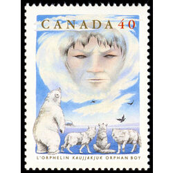 canada stamp 1335 orphan boy 40 1991
