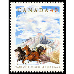 canada stamp 1336 warm wind chinook 40 1991