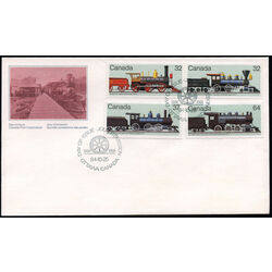 canada stamp 1036 8 fdc canadian locomotives 1860 1905 2 1984