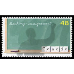 canada stamp 1961 teacher writing on blackboard 48 2002
