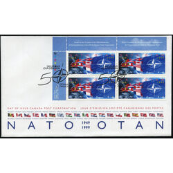 canada stamp 1809 nato flags 46 1999 FDC UL