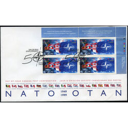 canada stamp 1809 nato flags 46 1999 FDC UR