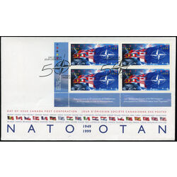 canada stamp 1809 nato flags 46 1999 FDC LL