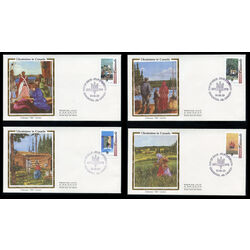 collection of 4 nice silk cachet fdc s of ukrainians in canada 1326 9