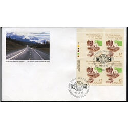 canada stamp 1413 map and vehicle 42 1992 FDC UL