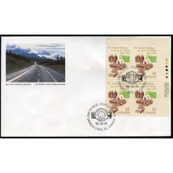 canada stamp 1413 map and vehicle 42 1992 FDC UR