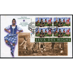 canada stamp 1655 highland games 45 1997 FDC LL