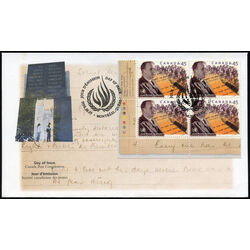 canada stamp 1761 john humphrey 1905 1995 and page from the universal declaration of human rights 45 1998 FDC LL
