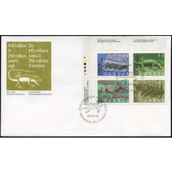 canada stamp 1309a prehistoric life in canada 2 1991 FDC UL