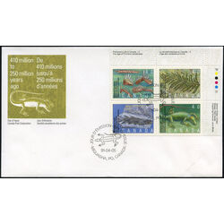 canada stamp 1309a prehistoric life in canada 2 1991 FDC UR