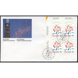 canada stamp 1316 stylized maple leaf 40 1991 FDC UL