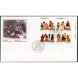 canada stamp 1277a cultural treasures dolls 1990 FDC UR