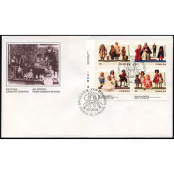 canada stamp 1277a cultural treasures dolls 1990 FDC LL