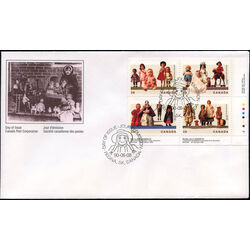 canada stamp 1277a cultural treasures dolls 1990 FDC LR