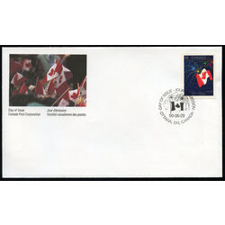 canada stamp 1278 canadian flag with fireworks 39 1990 FDC