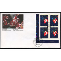 canada stamp 1278 canadian flag with fireworks 39 1990 FDC LL