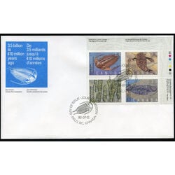 canada stamp 1282a prehistoric life in canada 1 1990 FDC UR