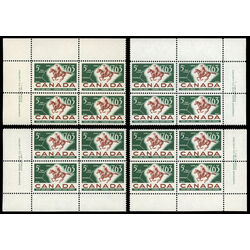 canada stamp 413 postrider and map 5 1963 PB SET VFNH