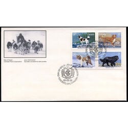 canada stamp 1220a dogs of canada 1988 FDC