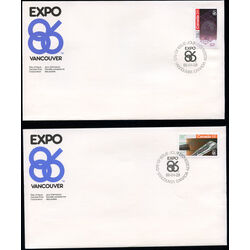 canada stamp 1092 3 expo 86 1986 FDC