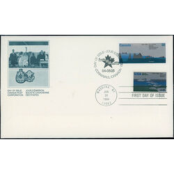 canada stamp 1015 seaway locks 32 1984 FDC JOINT