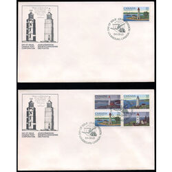 canada stamp 1035i gibraltar point on 1808 32 1984 FDC SET
