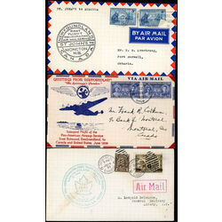 12 newfoundland first flight covers