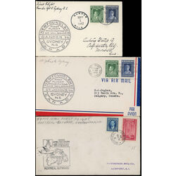 12 newfoundland first flight covers