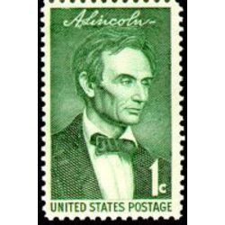 us stamp postage issues 1113 abraham lincoln 1 1958
