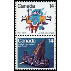 canada stamp 770aiii inuit travel 1978 STRIP 2