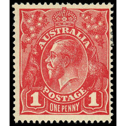 australia stamp 21 king george v 1914
