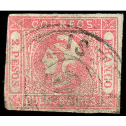 buenos aires stamp 11a liberty head 1862