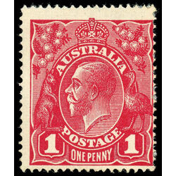 australia stamp 21a king george v 1914 M 001
